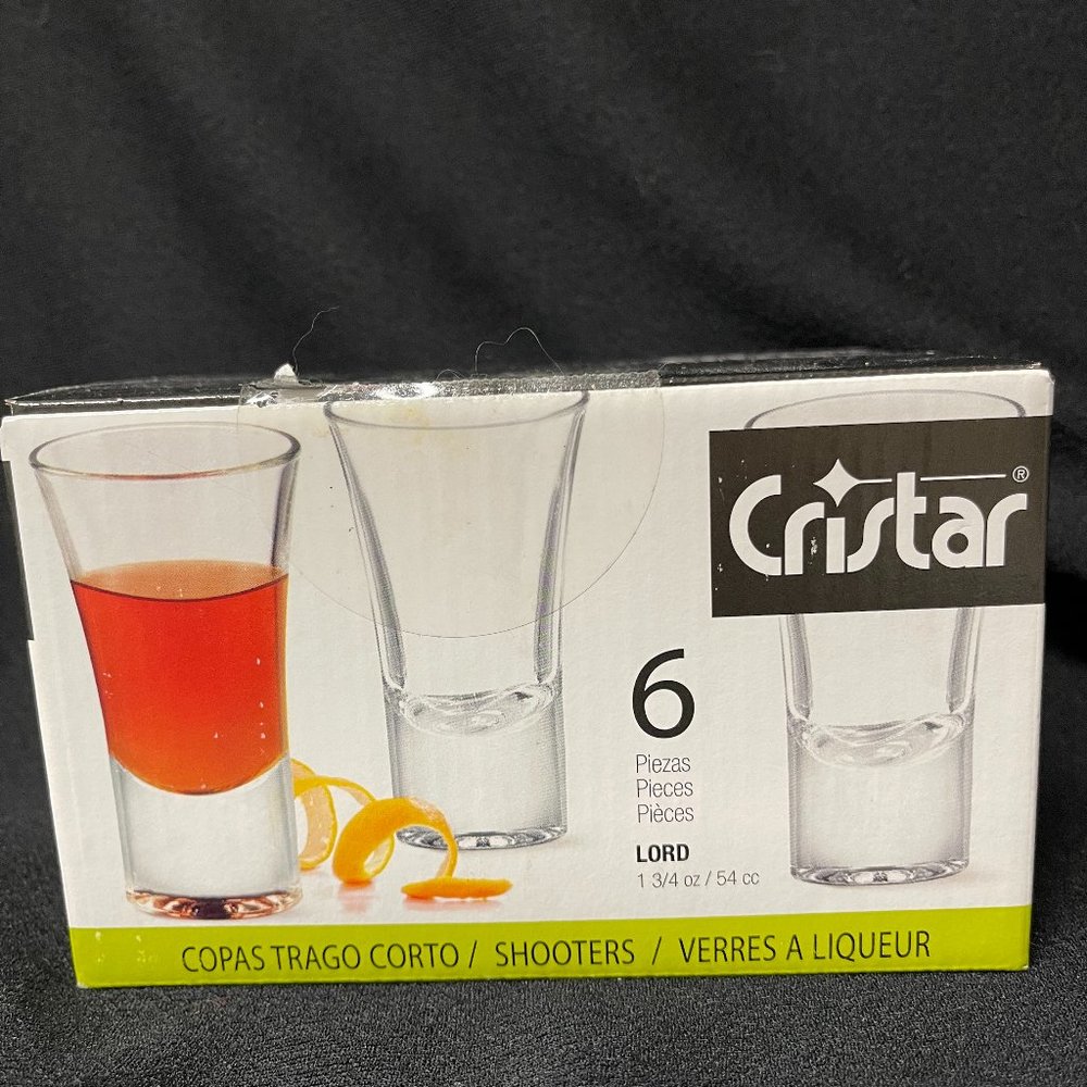 Shot glasses/shooters  Lords by Cristar NIB 2 3/4 oz capacity mini desserts